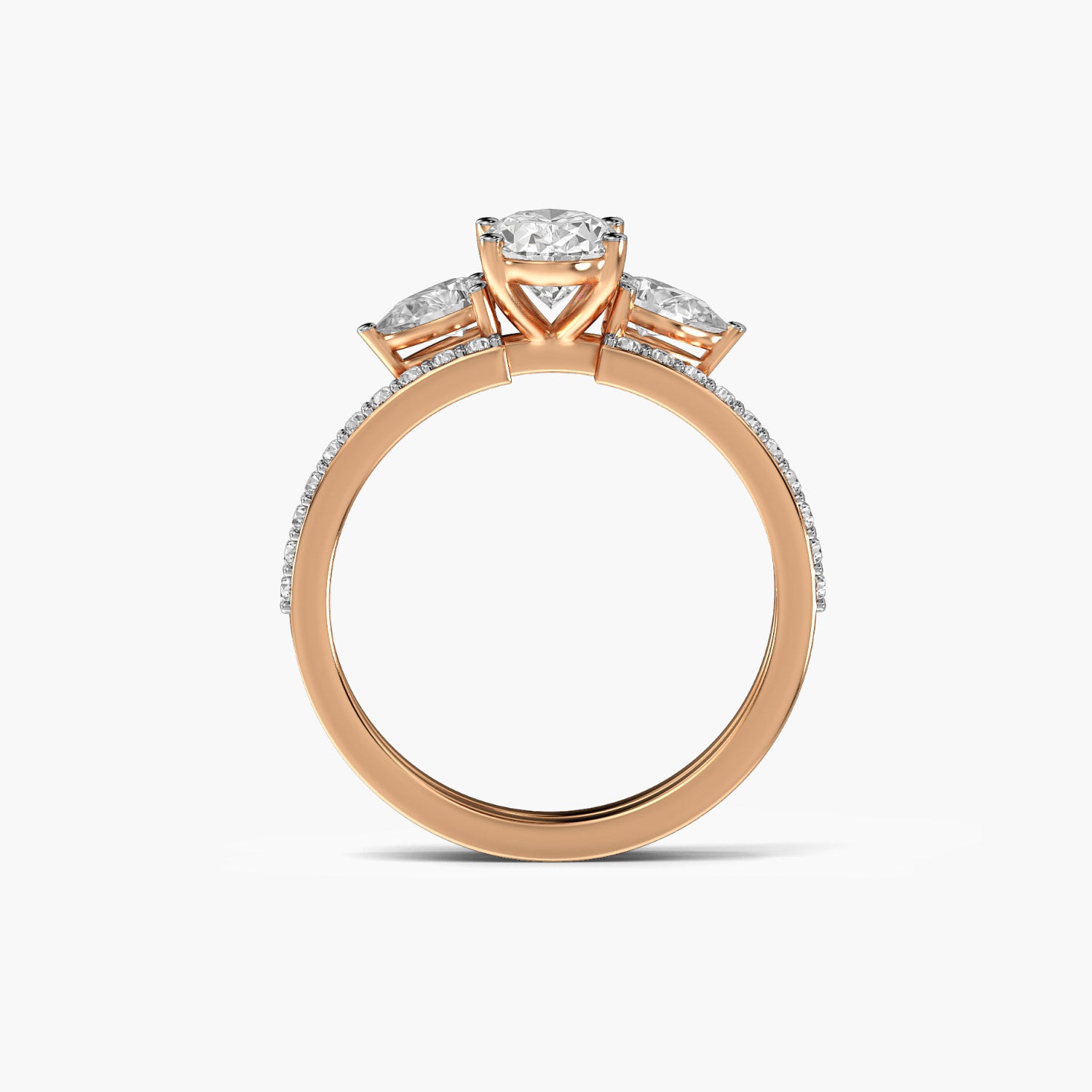 Regal Halo Trio Ring